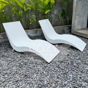 Pool Lounger Type 09 - WHITE M