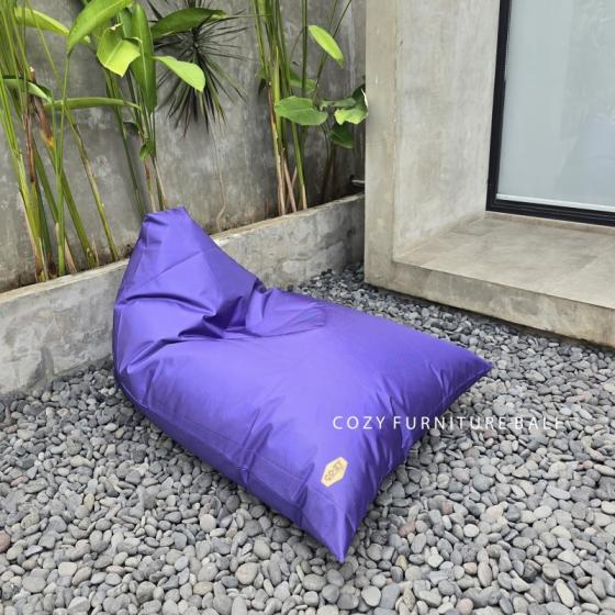 Triangle Beanbag Polyster Purple