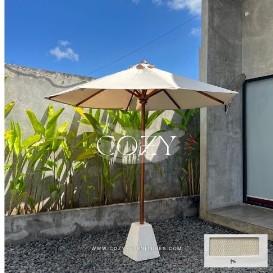 UMBRELLA 250CM - CANVAS no 15 +STONE TERASSO