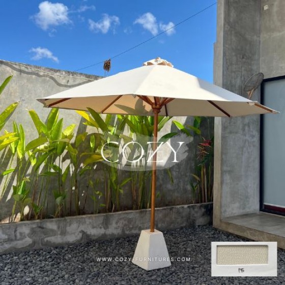 UMBRELLA 300CM - CANVAS no 15 +STONE TERASSO