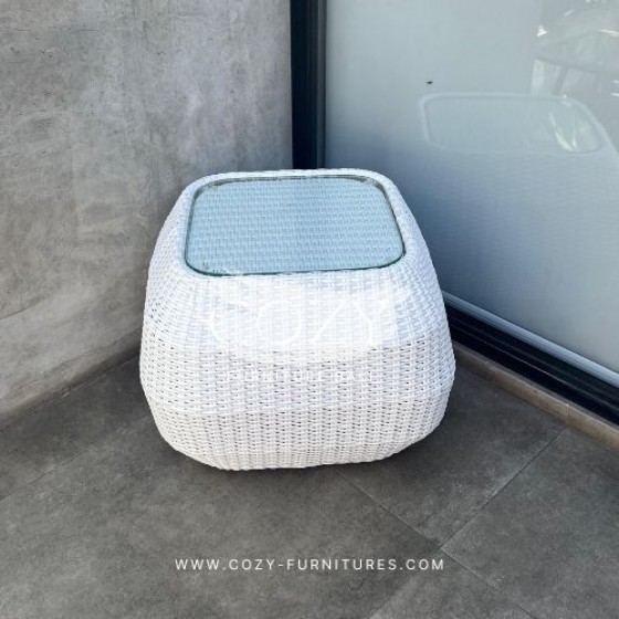 Type 68 - READY : WHITE - TOP SIZE : 40X40 X H.42CM