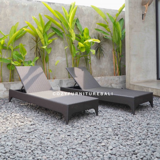 Pool Lounger Type 17 - DARKBROWN MK