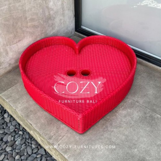 Floating Tray - LOVE 90X90, RED